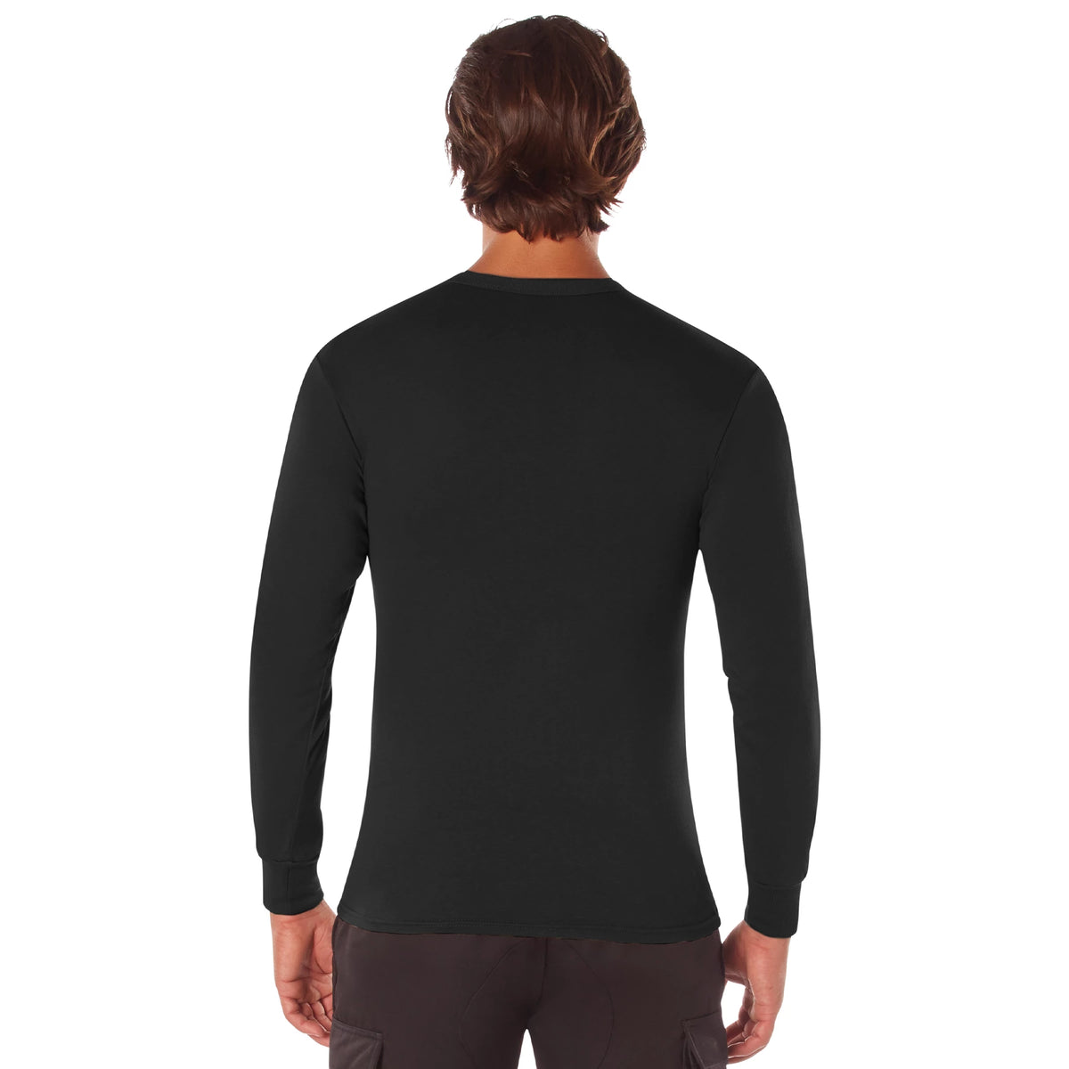 Rothco Long Sleeve Solid T-Shirt - Rothco 60212-BK-S