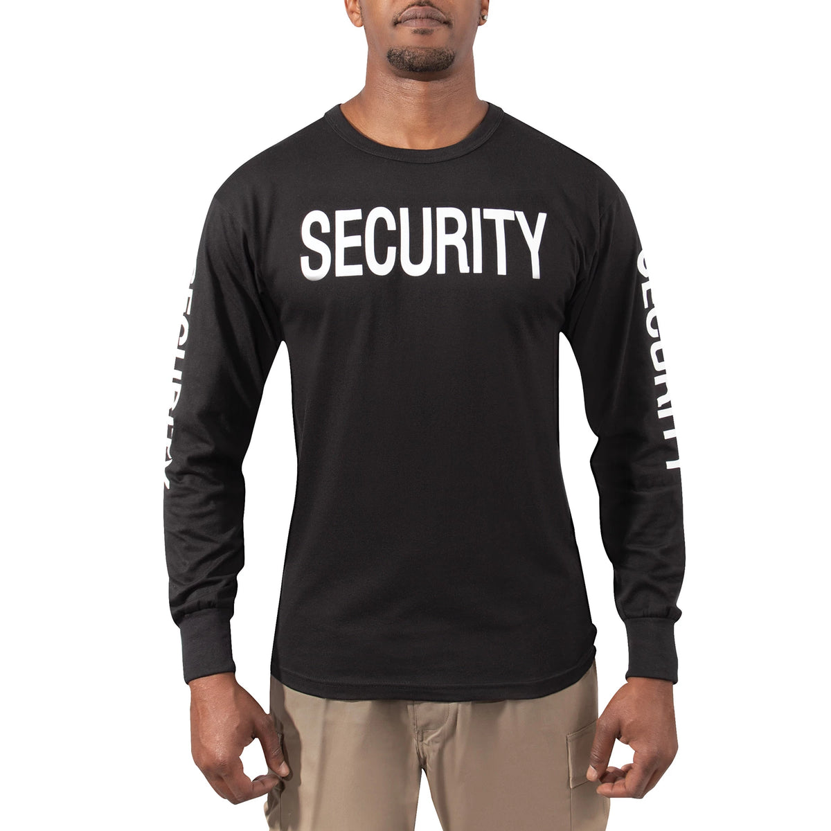 Rothco Long Sleeve Two-Sided Security T-Shirt - Rothco 60230-SML