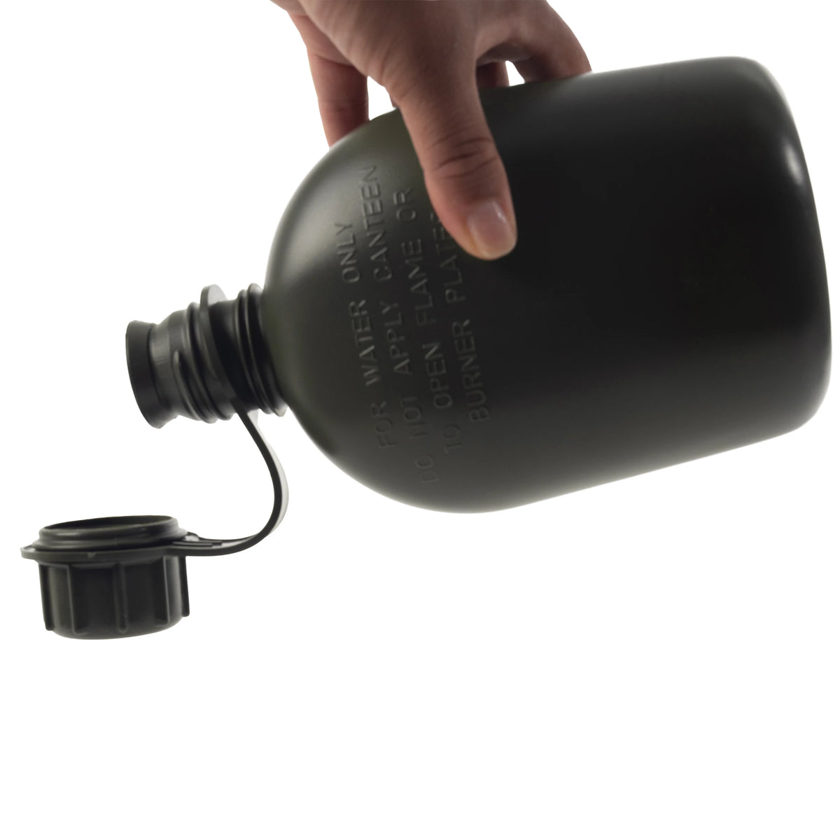 Genuine G.I. 3 Piece 1 Quart Plastic Canteen - Rothco 605
