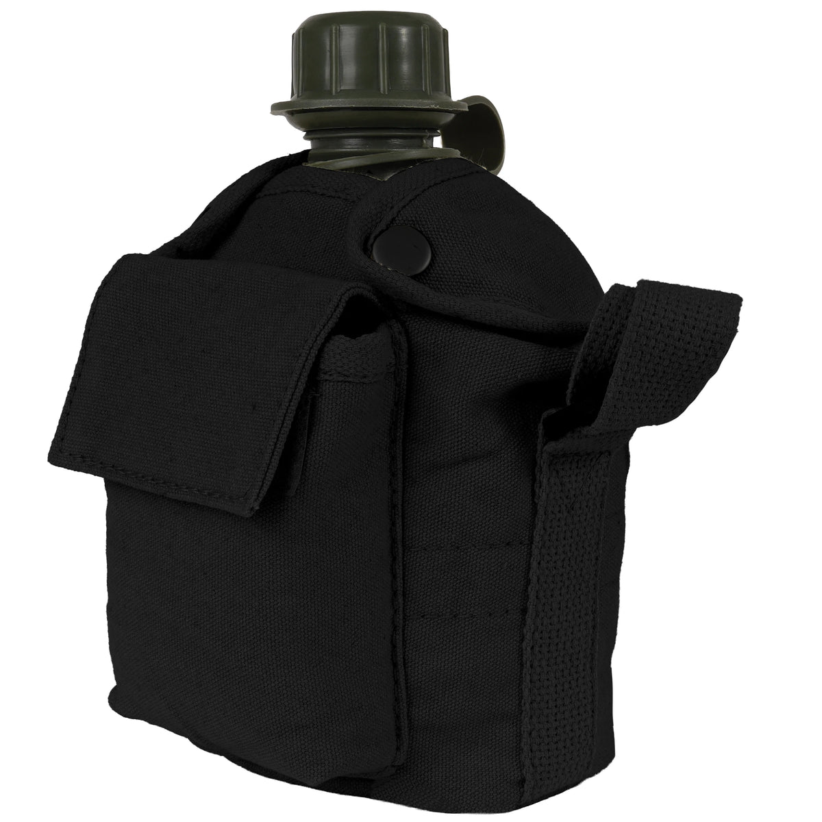 Rothco Vintage Canvas Carry-All Canteen Cover With Shoulder Strap - Rothco 614-BK