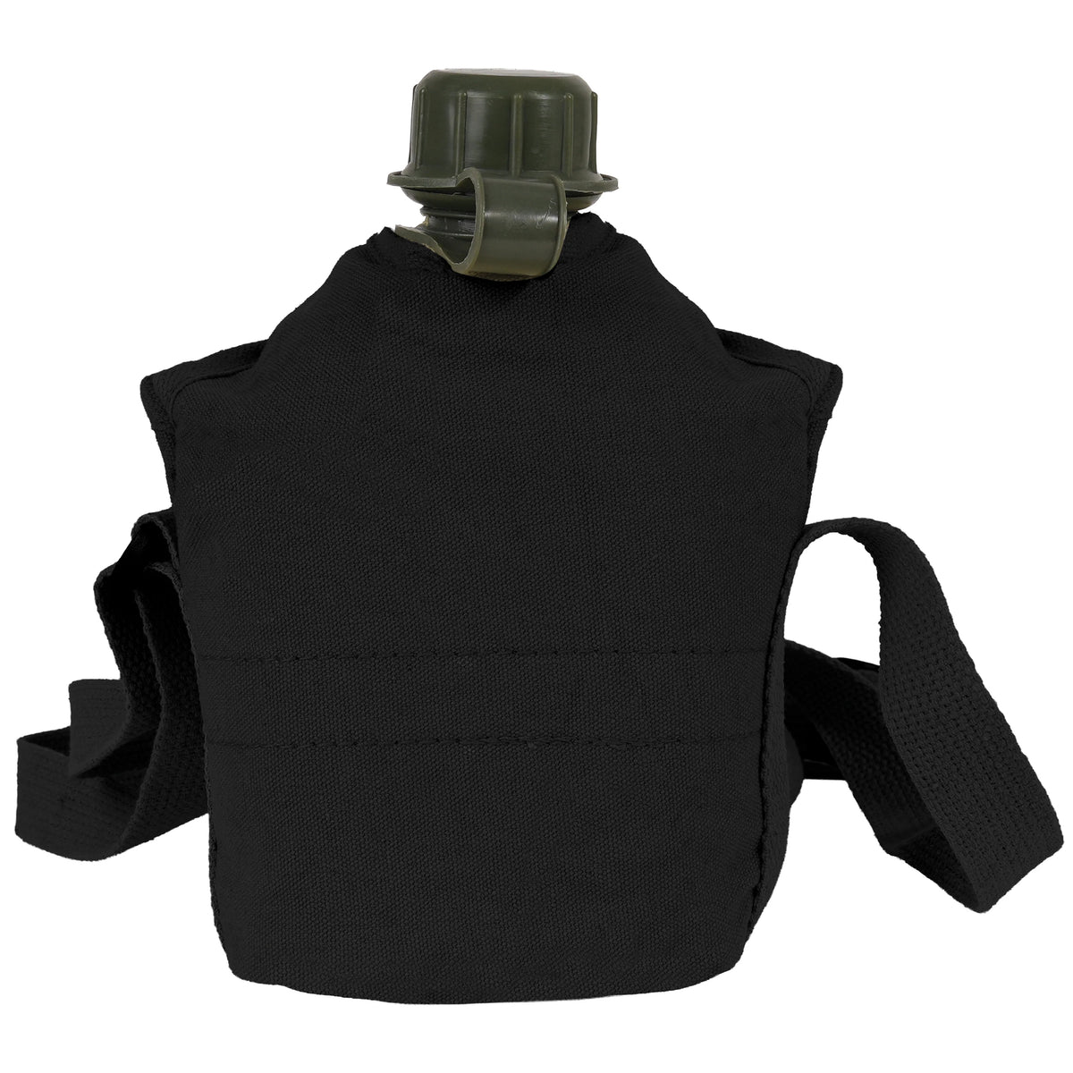 Rothco Vintage Canvas Carry-All Canteen Cover With Shoulder Strap - Rothco 614-BK