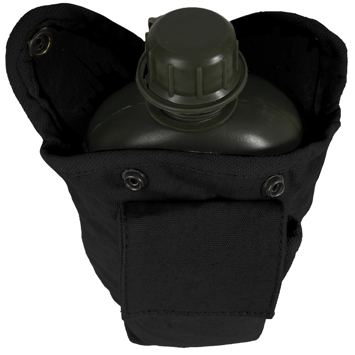 Rothco Vintage Canvas Carry-All Canteen Cover With Shoulder Strap - Rothco 614-BK
