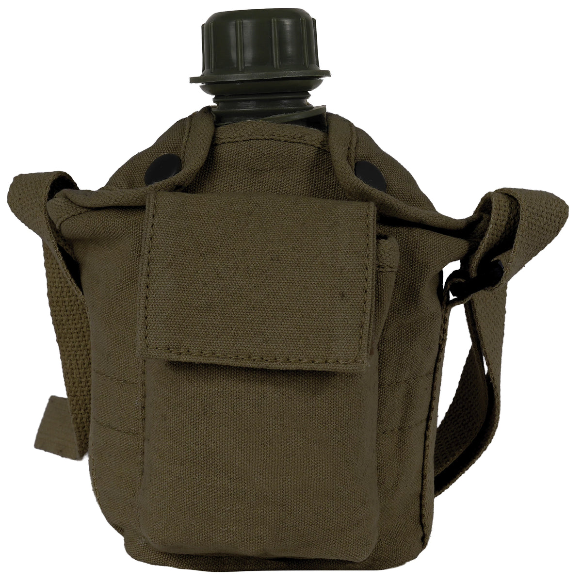 Rothco Vintage Canvas Carry-All Canteen Cover With Shoulder Strap - Rothco 614-OD