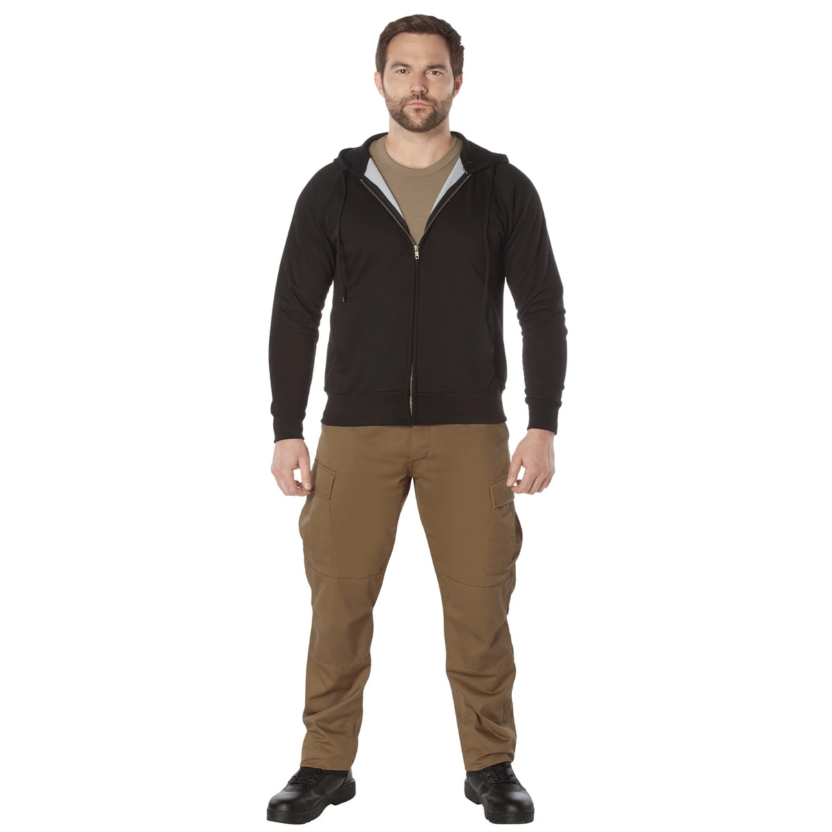 Rothco Thermal Lined Full-Zip Hoodie - Rothco 6261-BK-4XL