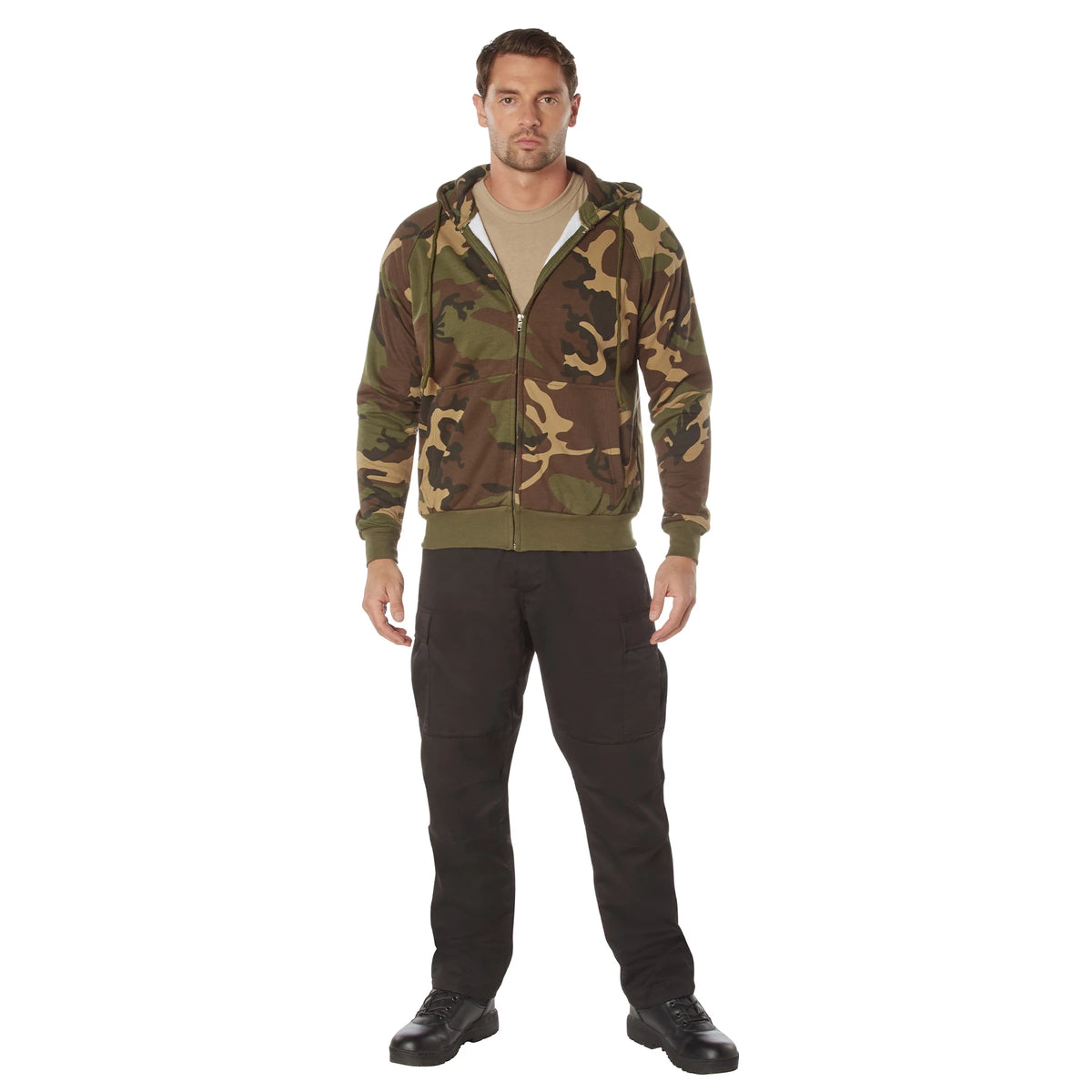 Rothco Thermal Lined Full-Zip Hoodie - Rothco 6264-WC-3XL