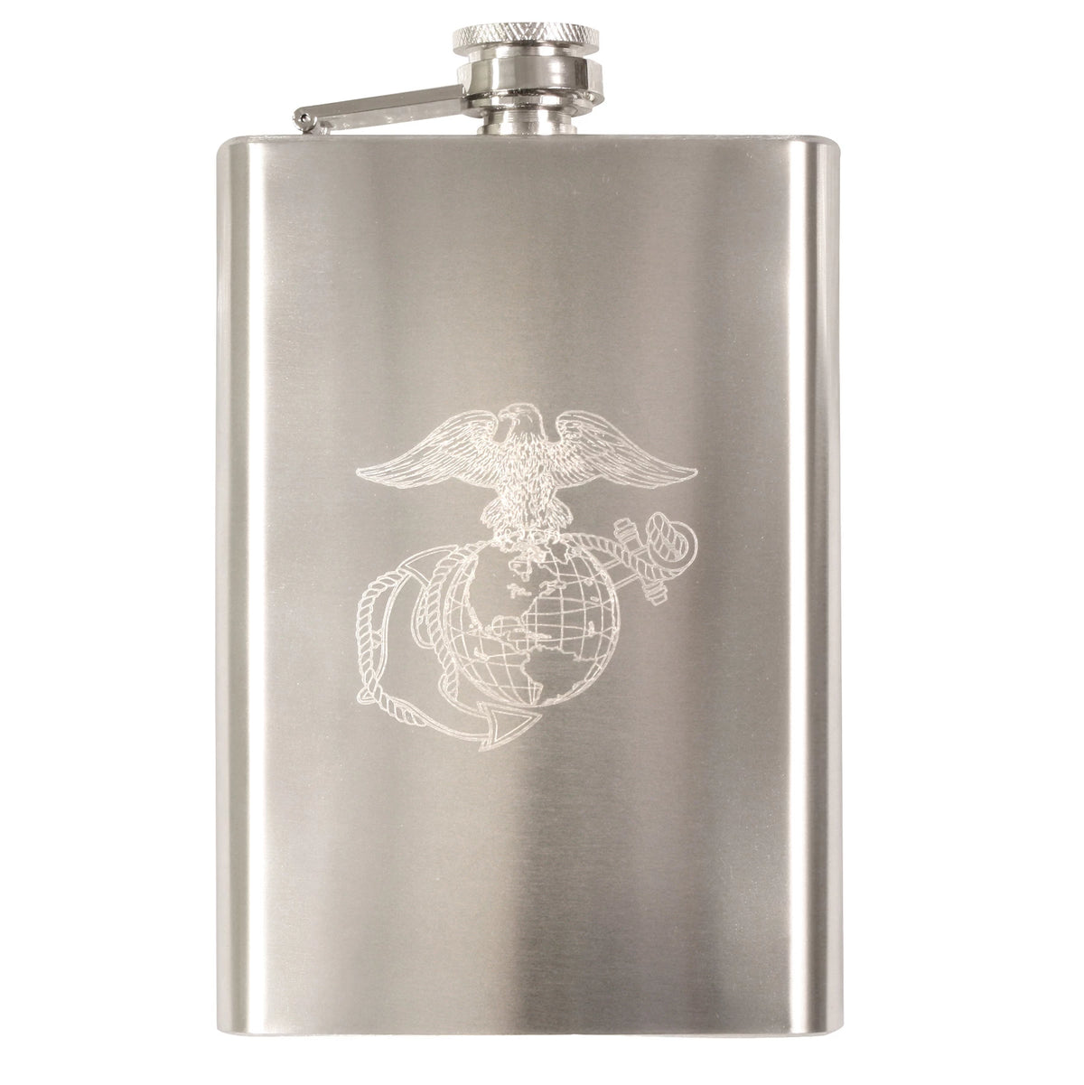 Rothco Engraved USMC Stainless Steel Flask - Rothco 631