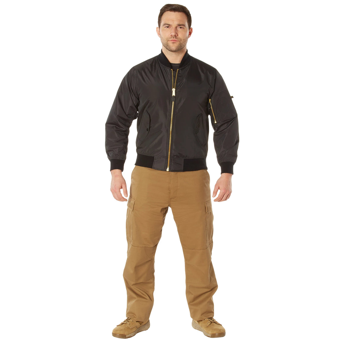 Rothco Lightweight Enhanced Nylon MA-1 Flight Jacket - Rothco 6322