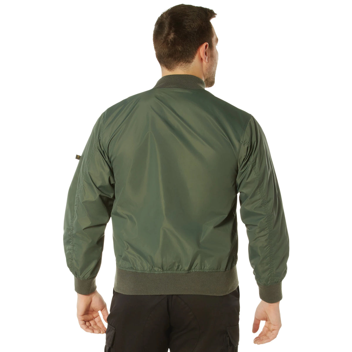Rothco Lightweight Enhanced Nylon MA-1 Flight Jacket - Rothco 6325-SGN-S