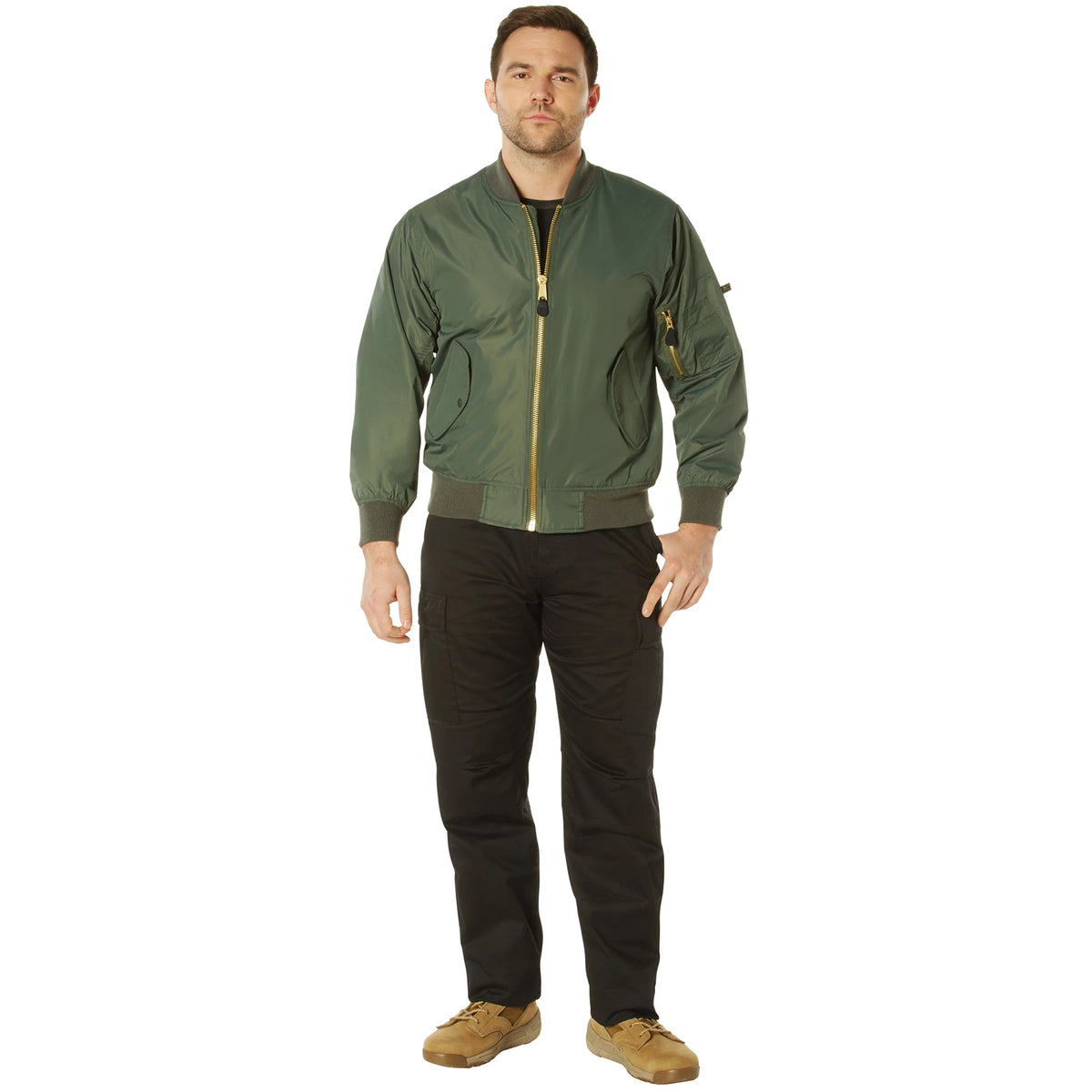 Rothco Lightweight Enhanced Nylon MA-1 Flight Jacket - Rothco 6327
