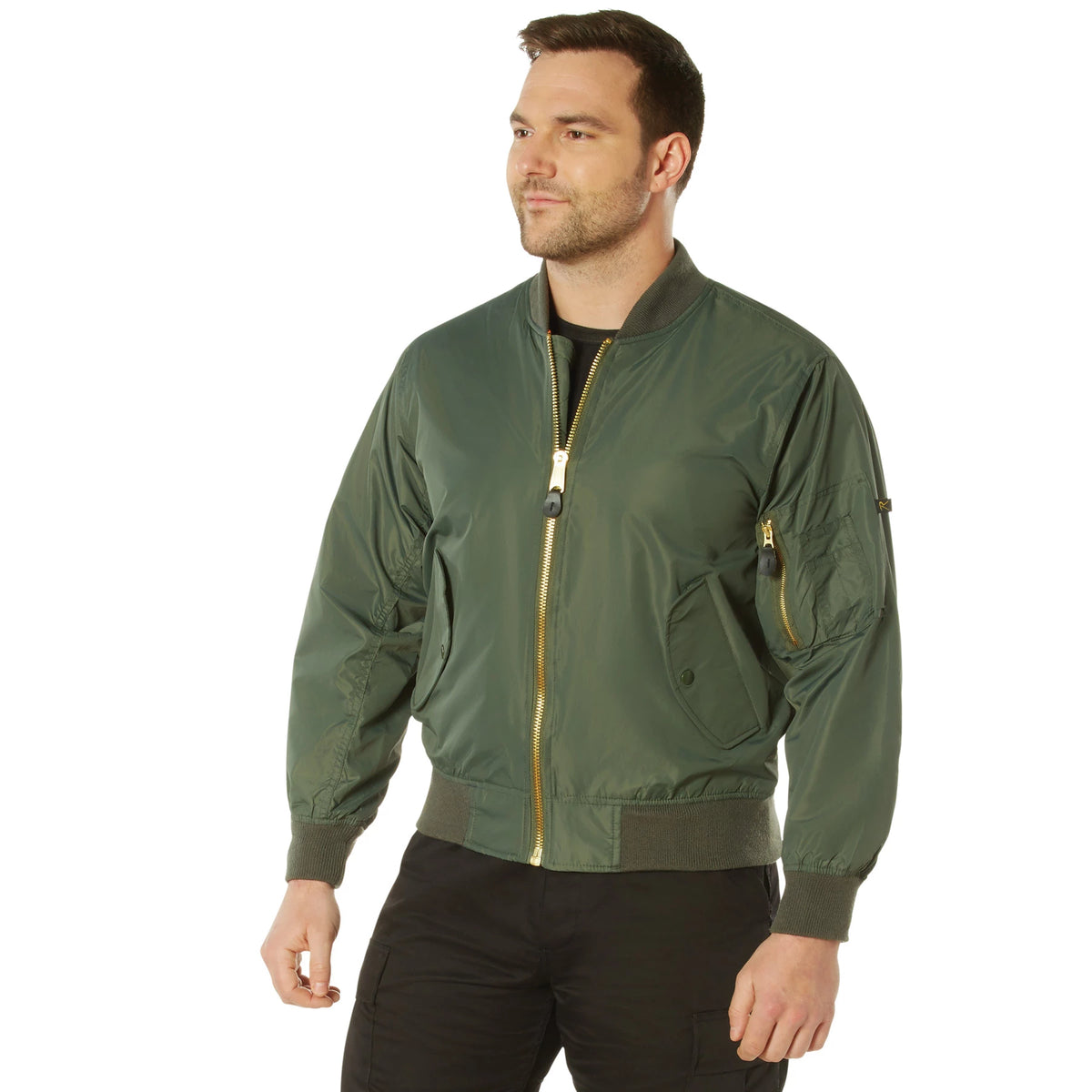 Rothco Lightweight Enhanced Nylon MA-1 Flight Jacket - Rothco 6326