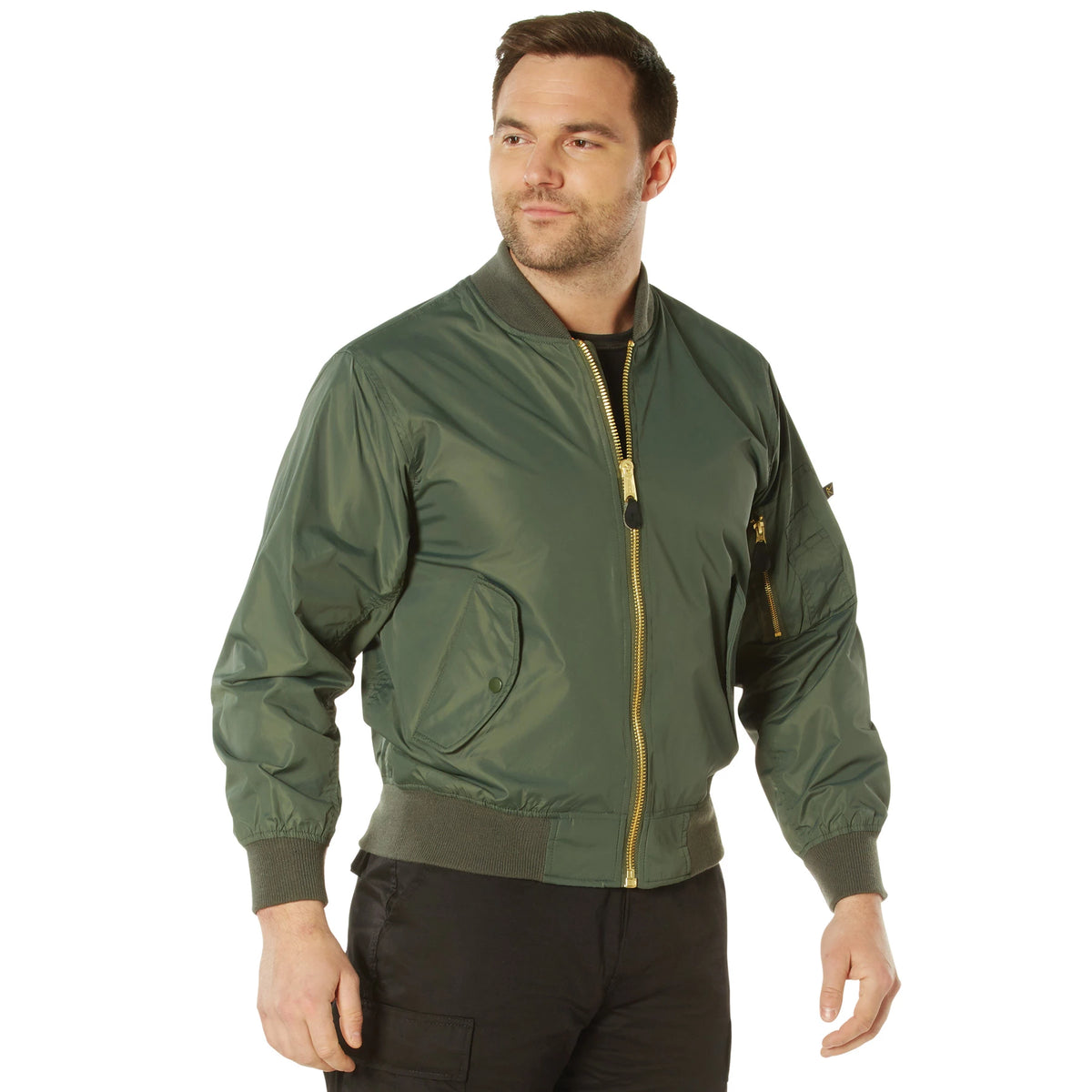 Rothco Lightweight Enhanced Nylon MA-1 Flight Jacket - Rothco 6327