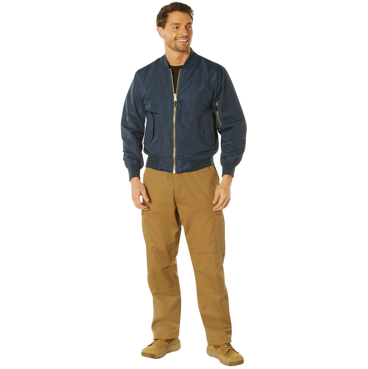 Rothco Lightweight Enhanced Nylon MA-1 Flight Jacket - Rothco 6332