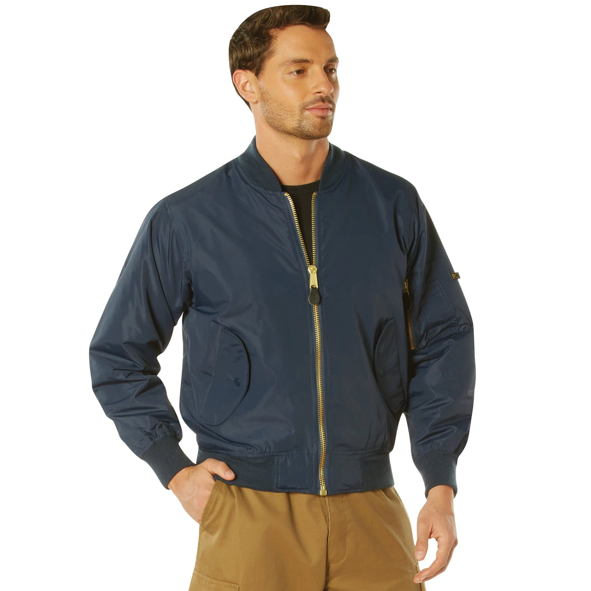 Rothco Lightweight Enhanced Nylon MA-1 Flight Jacket - Rothco 6332