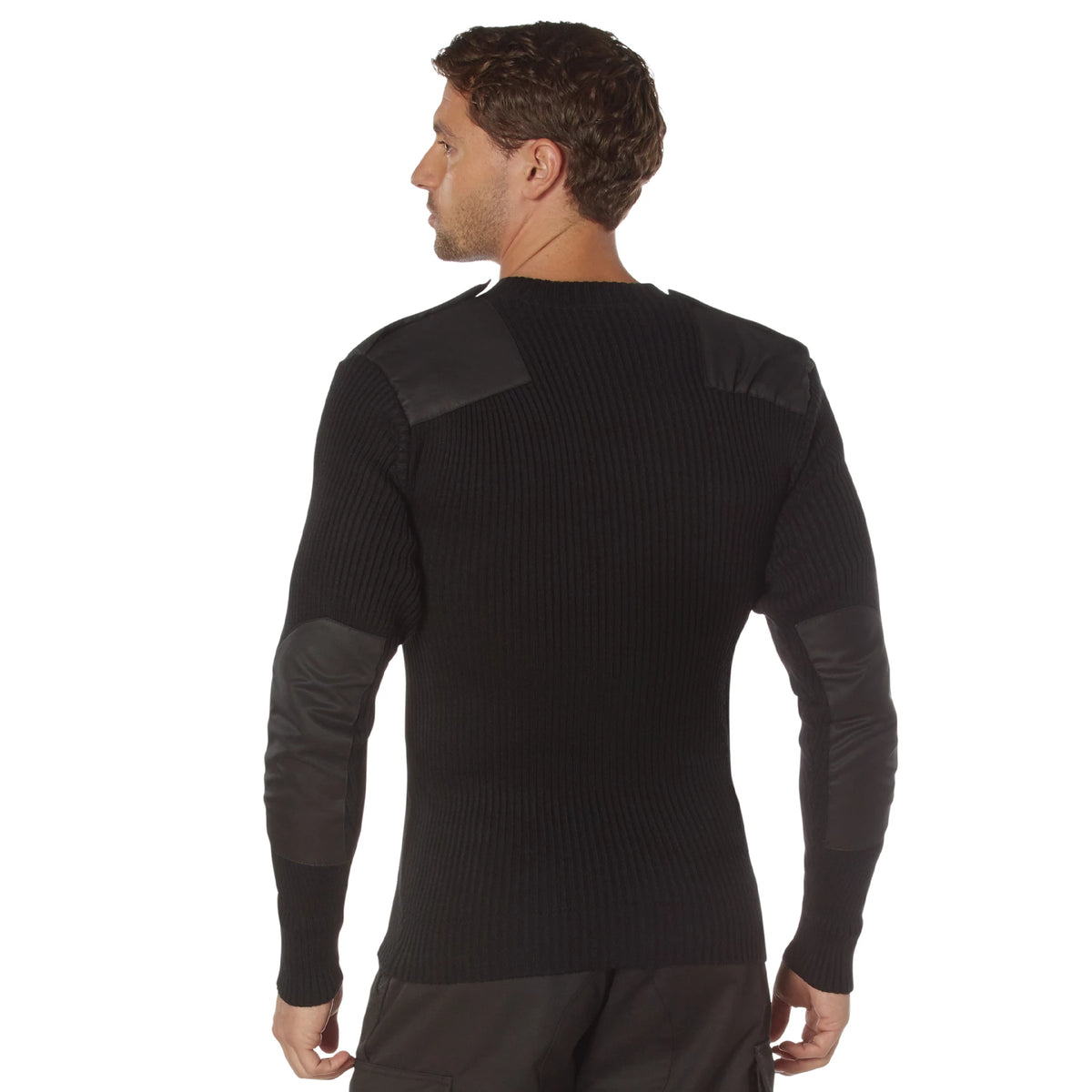 Rothco G.I. Style Acrylic V-Neck Sweater - Rothco 6345-BLK/XS