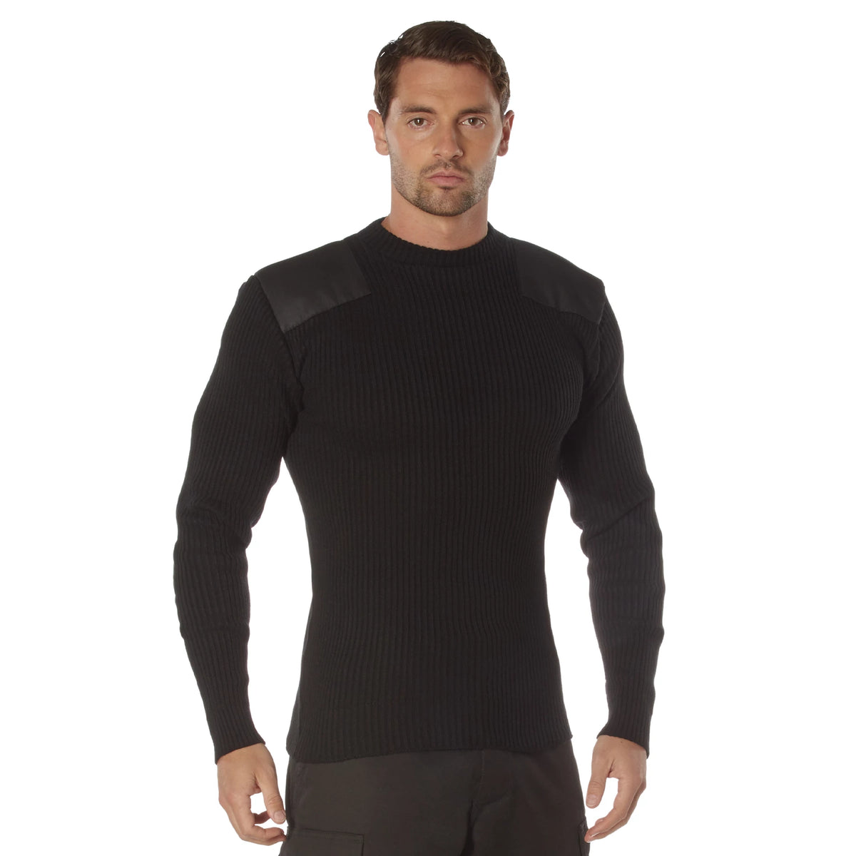 Rothco Acrylic Commando Sweater - Rothco ##6347-BLK/XS