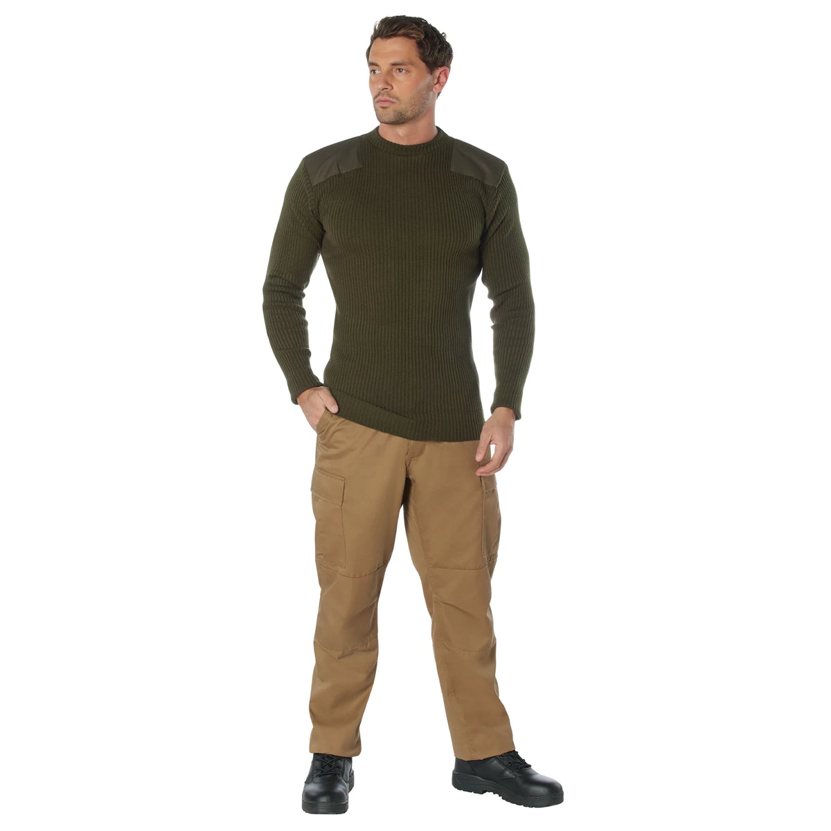 Rothco Acrylic Commando Sweater - Rothco 6347-OD-S