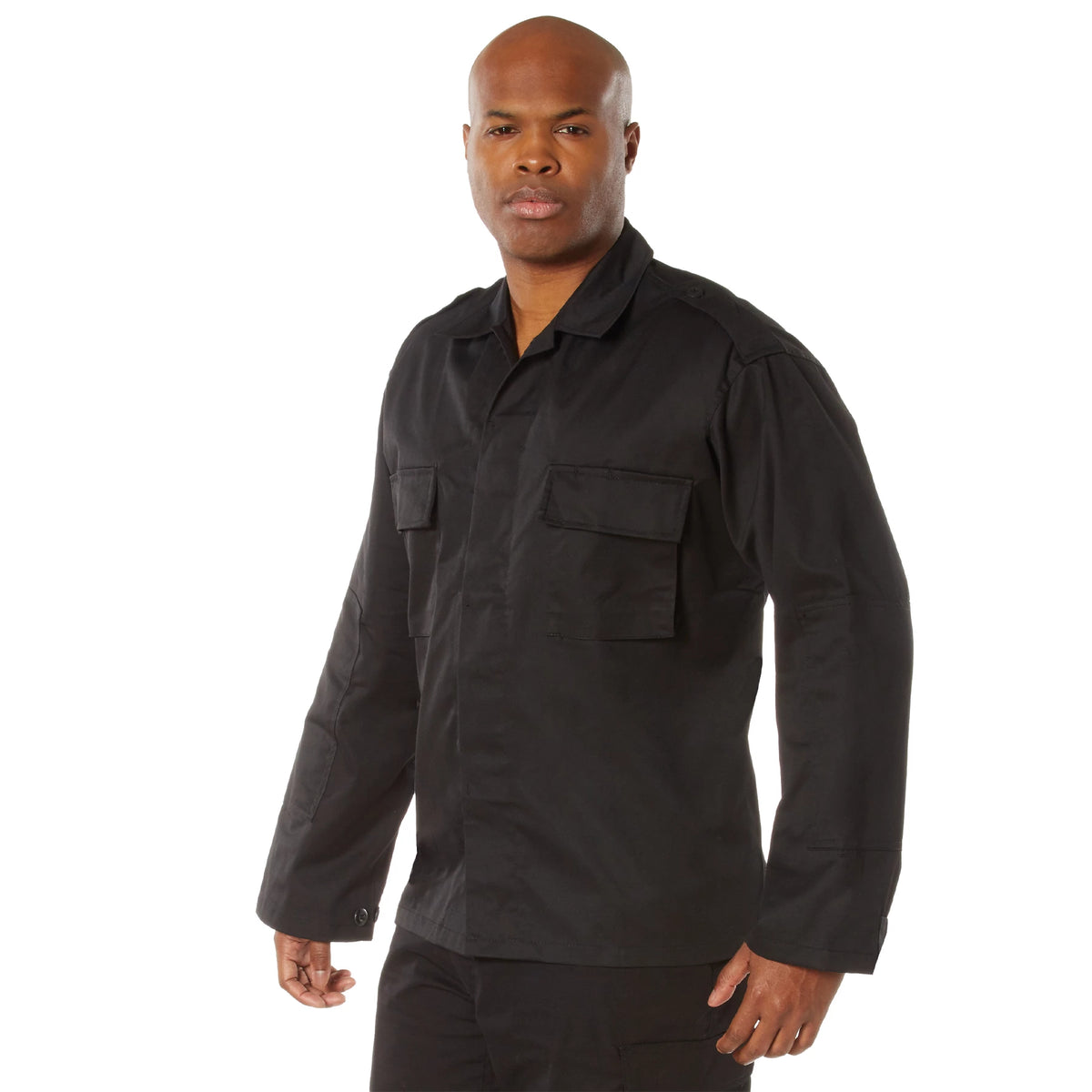 Rothco Tactical 2 Pocket BDU (Battle Dress Uniform) Shirt - Rothco 6350-BK-L