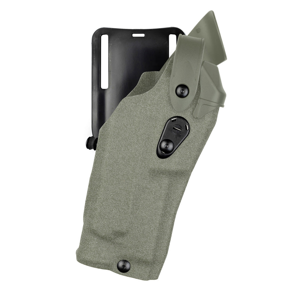 Safariland Model 6365RDS ALS/SLS Low-Ride, Level III Retention Duty Holster for Glock 17 MOS w/ Light