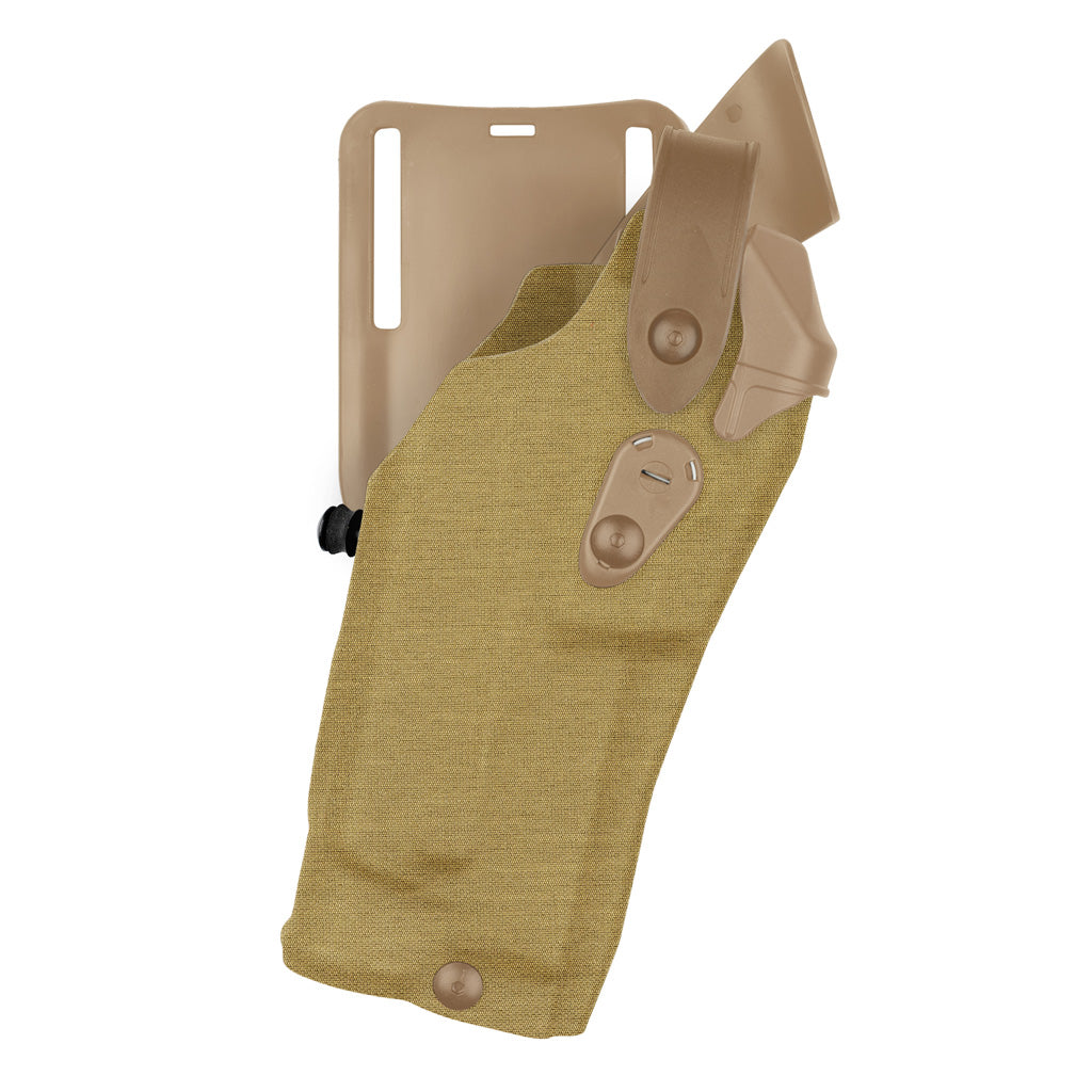 Safariland Model 6365RDS ALS/SLS Low-Ride, Level III Retention Duty Holster for Glock 17 MOS w/ Light