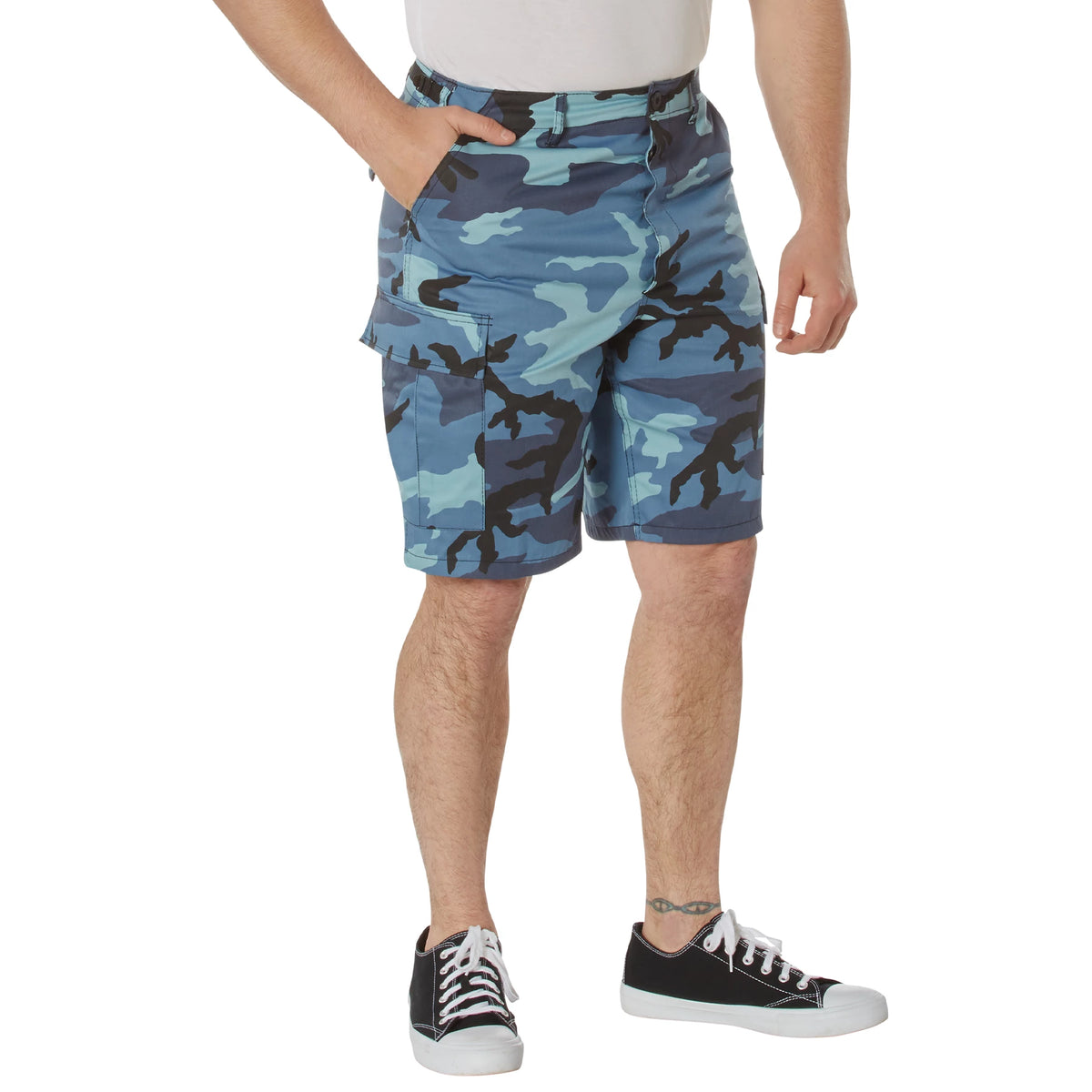 Rothco Camo BDU Shorts - Rothco 65218-SKYCAM-L