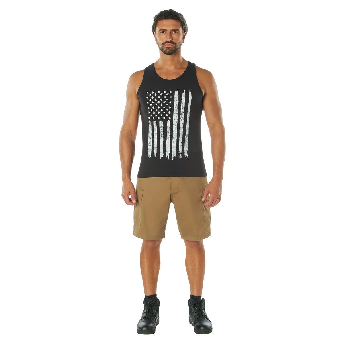 Rothco Distressed U.S. Flag Tank Top - Rothco 6622-SML