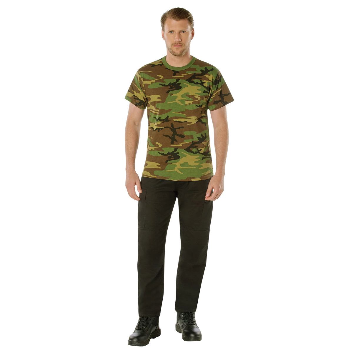 Rothco Woodland Camo T-Shirt With Pocket - Rothco 6667-S