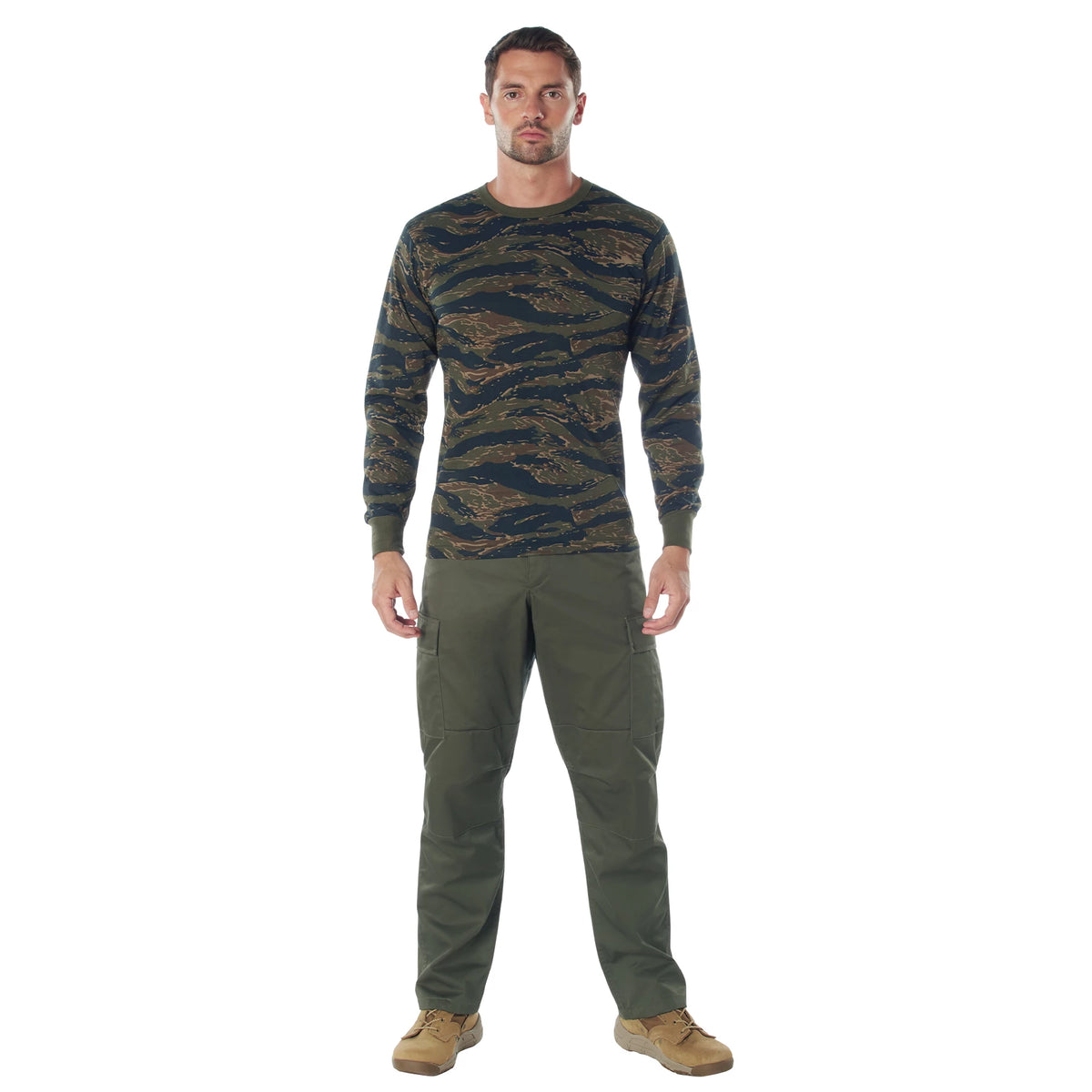 Rothco Long Sleeve Color Camo T-Shirt - Rothco 66787-TSC-S