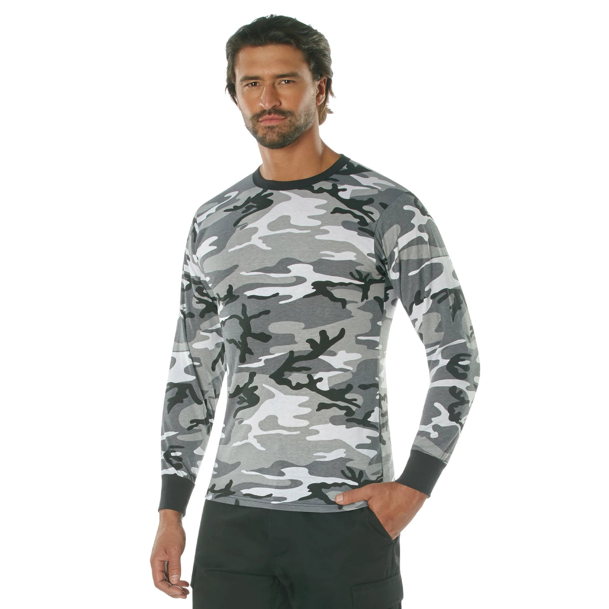 Rothco Long Sleeve Color Camo T-Shirt - Rothco 67790-CC-S