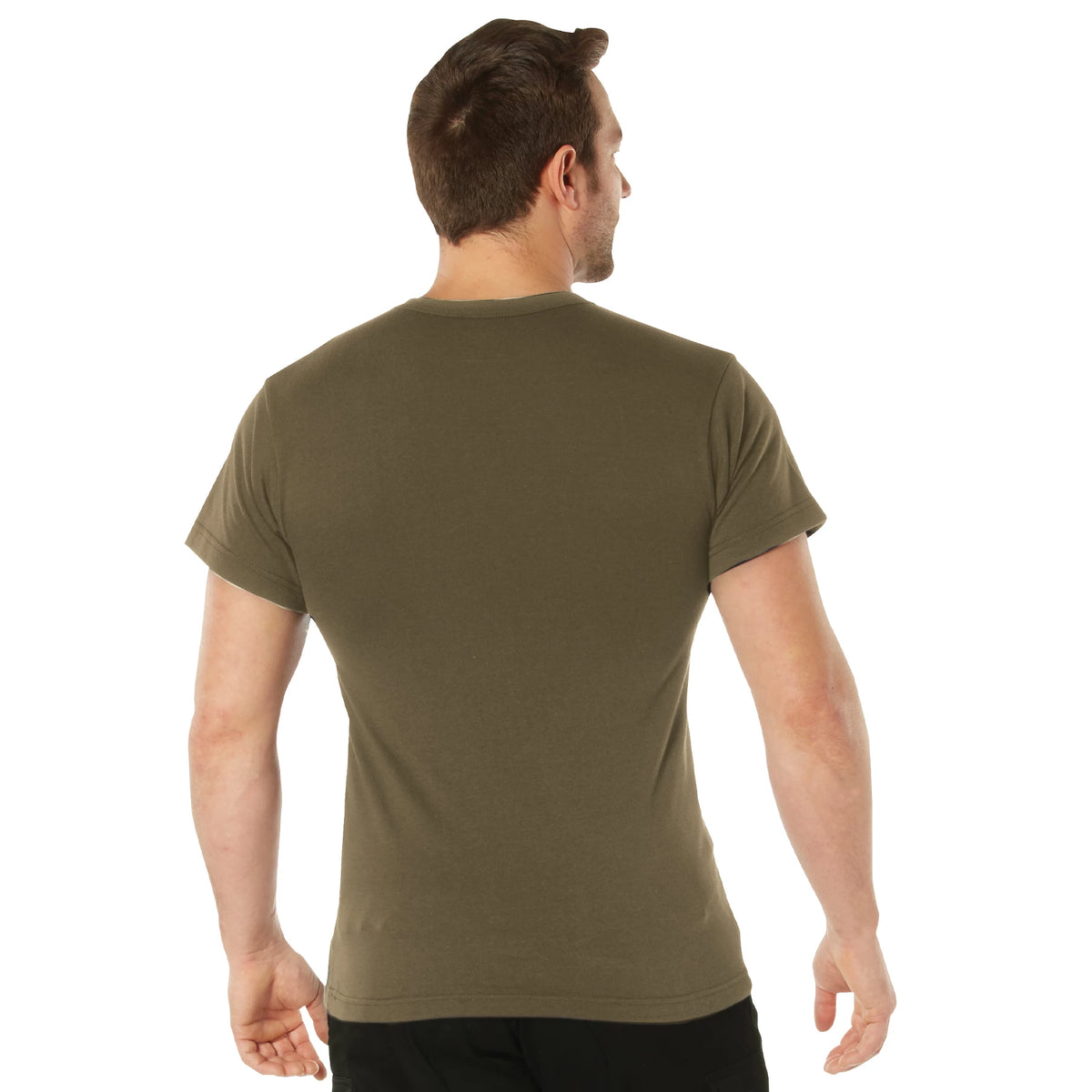 Rothco Solid Color T-Shirt with Cotton / Polyester Blend - Rothco 6848-BN-S