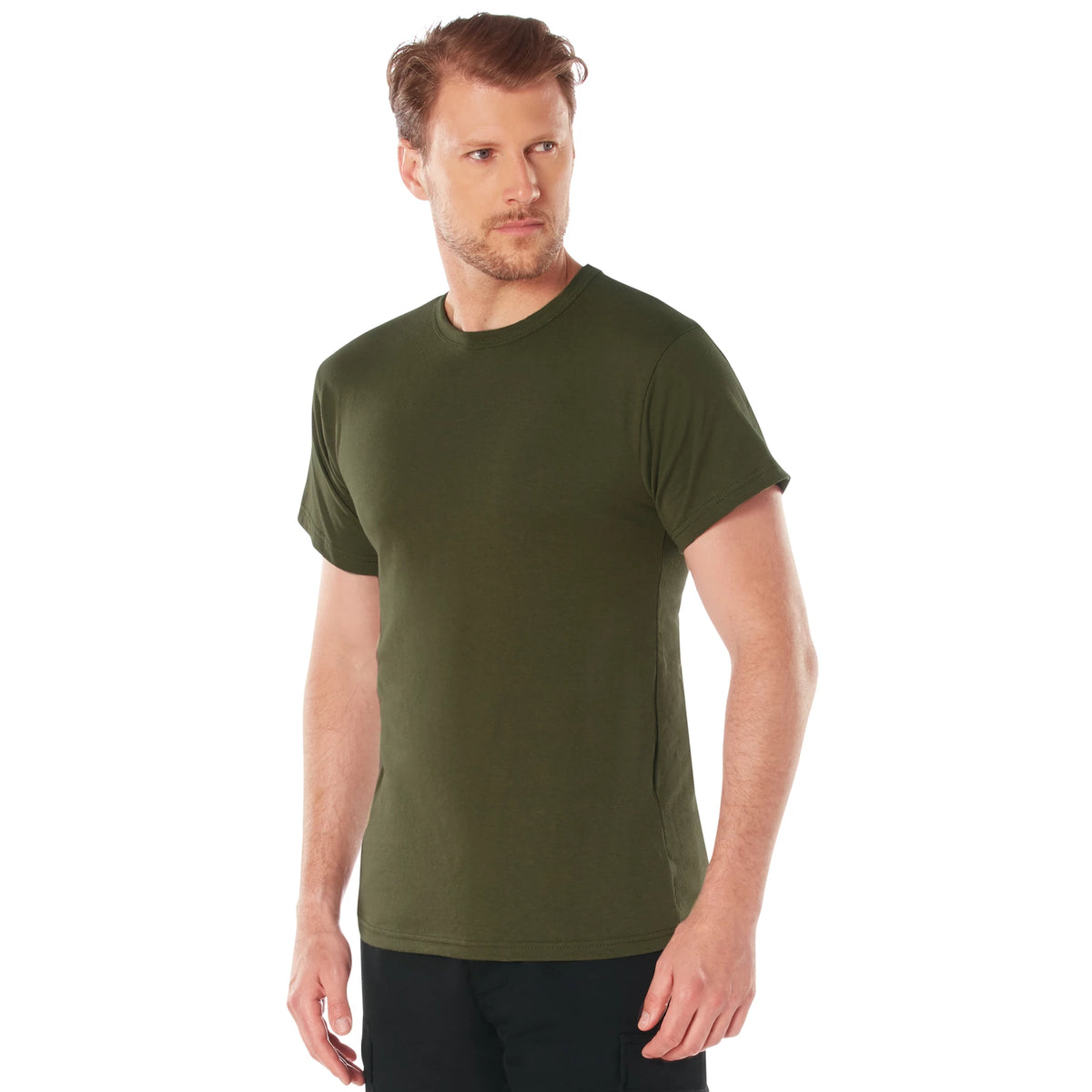 Rothco Solid Color T-Shirt with Cotton / Polyester Blend - Rothco 6979-XSML