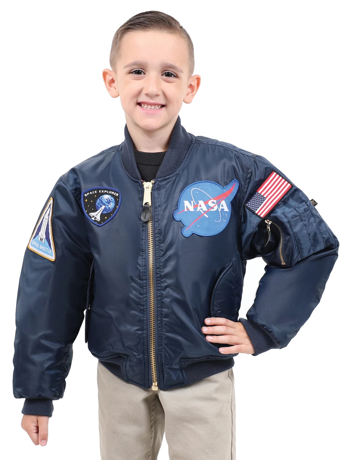 Rothco Kids NASA MA-1 Flight Jacket - Rothco 7063-NB-XS