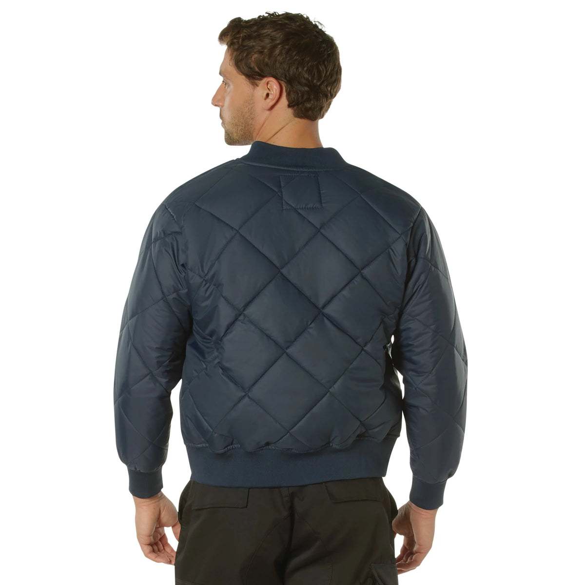 Rothco Diamond Quilted Nylon Flight Jacket - Rothco 7160-NB-S