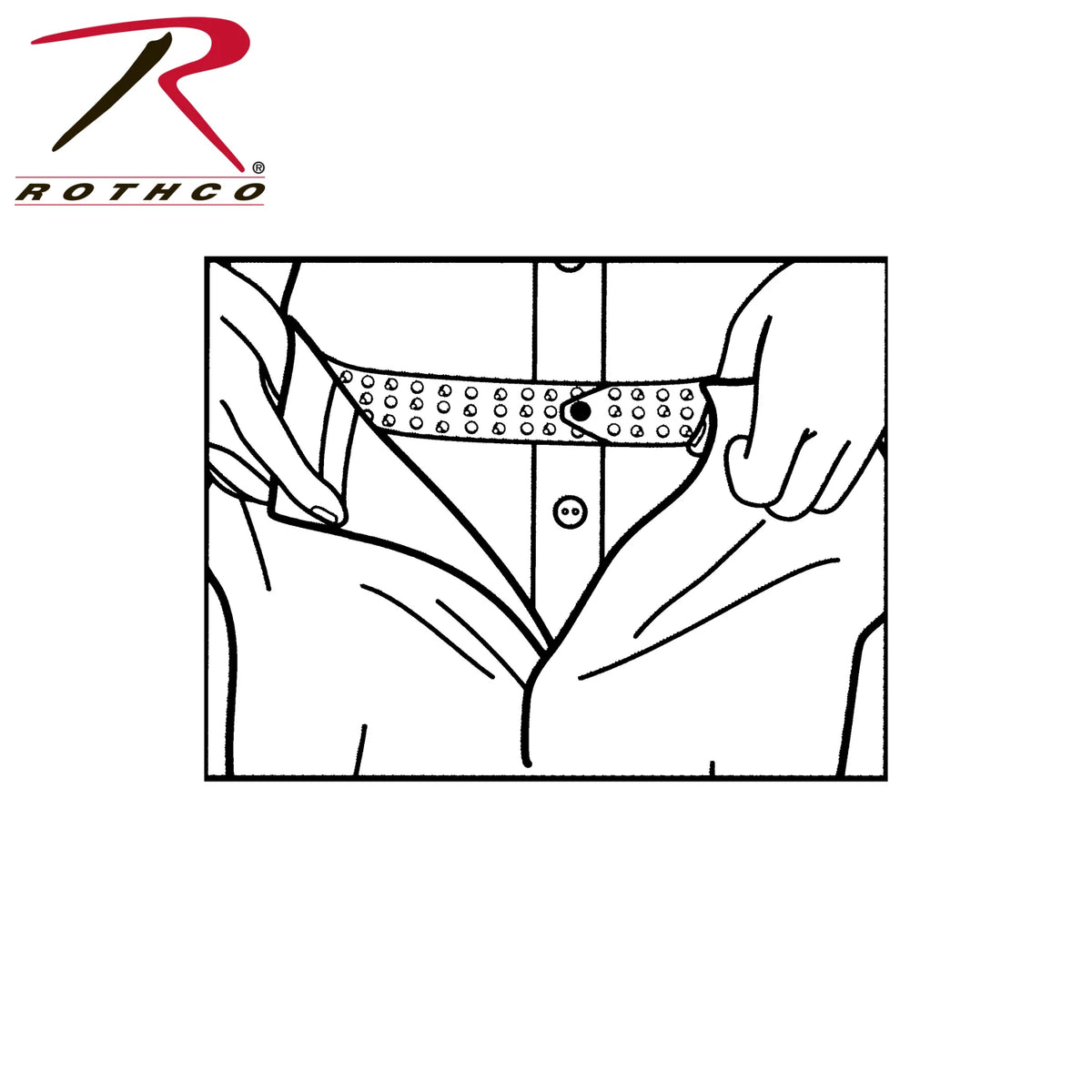 Hero's Pride Shirt Tailor Rubber Belt - Rothco 7186