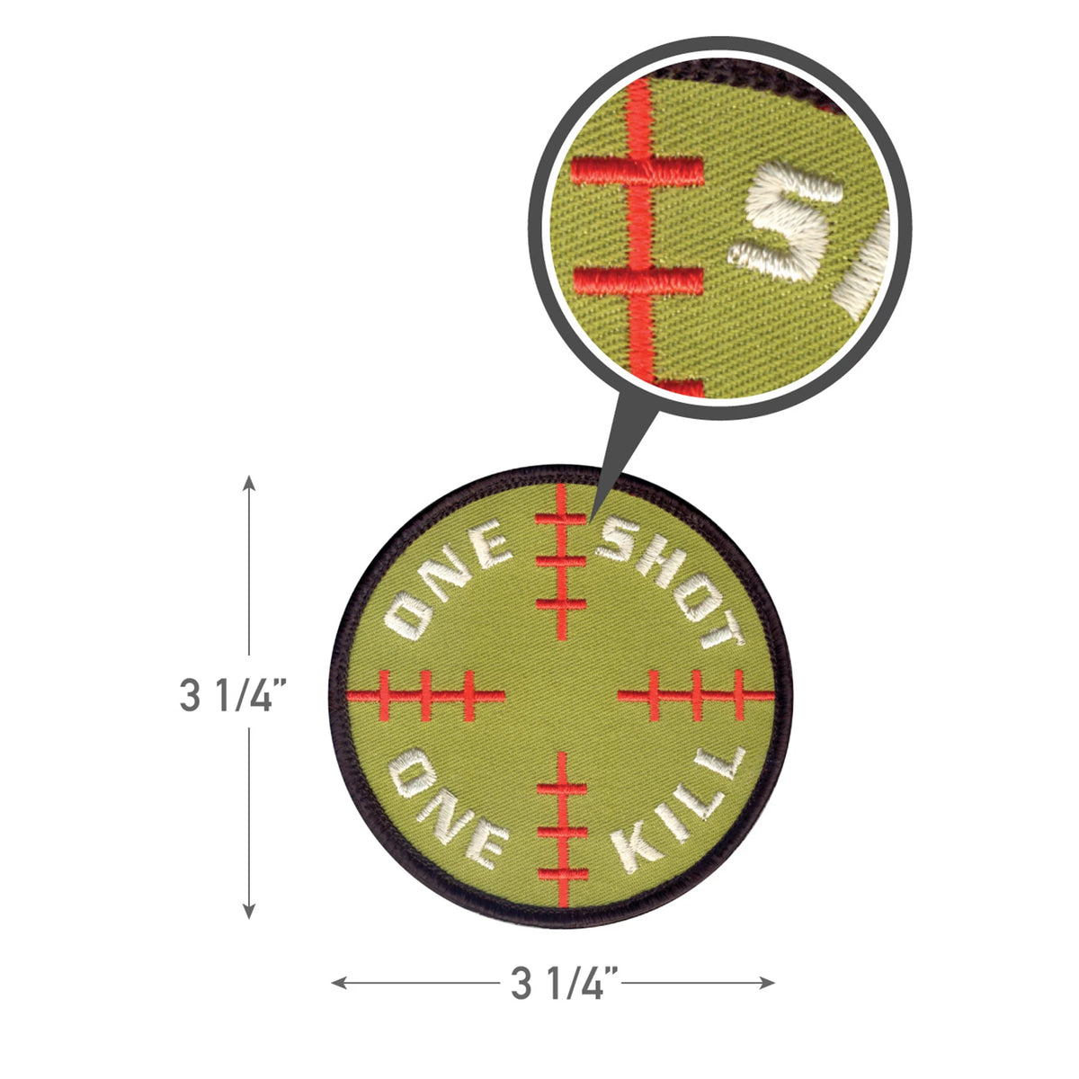 Rothco One Shot One Kill Morale Patch - Rothco 72186