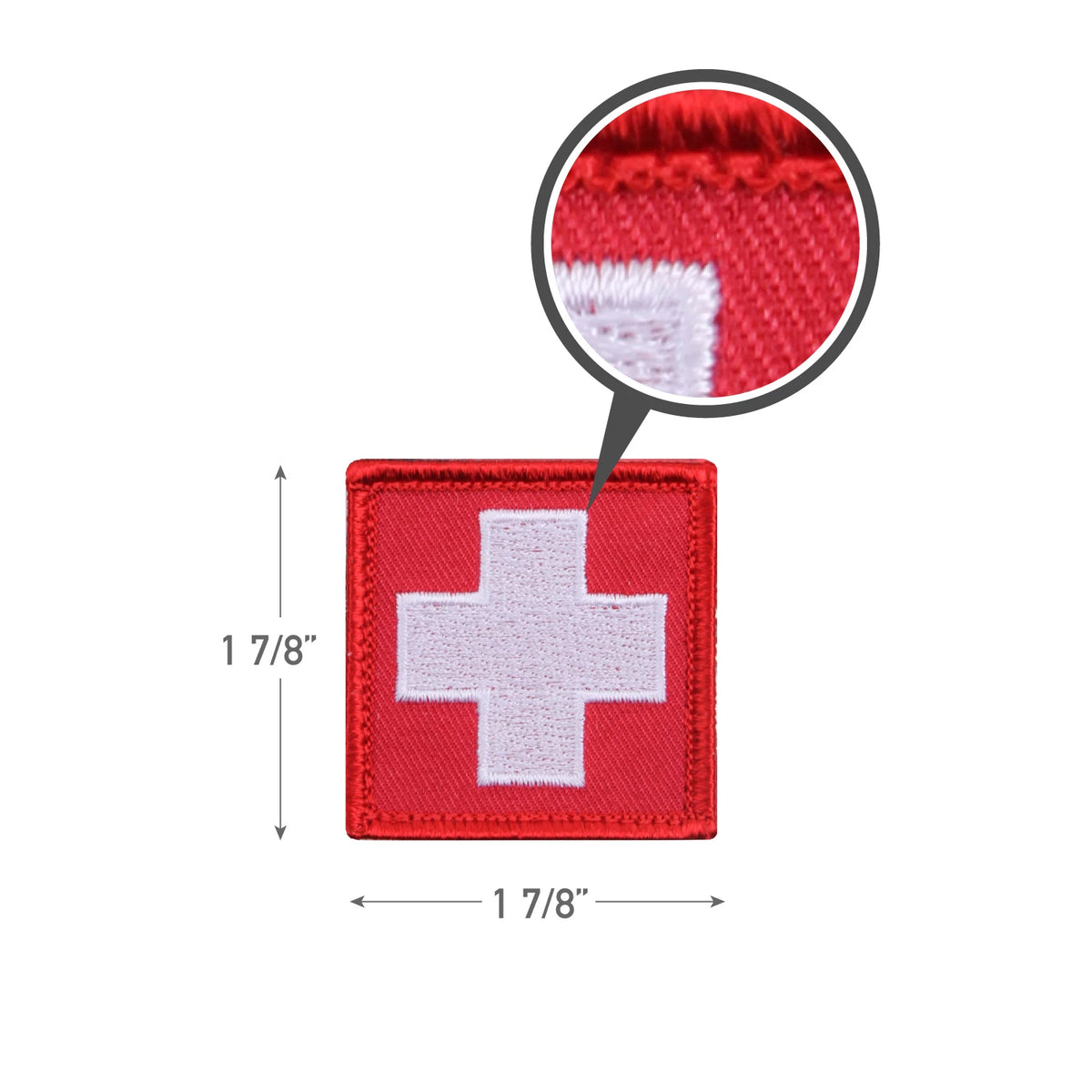 Rothco White Cross Red Morale Patch - Rothco 72205
