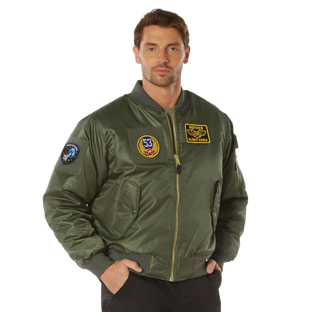 Rothco MA-1 Flight Jacket with Patches - Rothco 7240-XSML