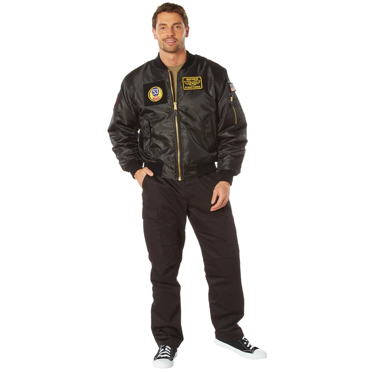 Rothco MA-1 Flight Jacket with Patches - Rothco 7250-XSML