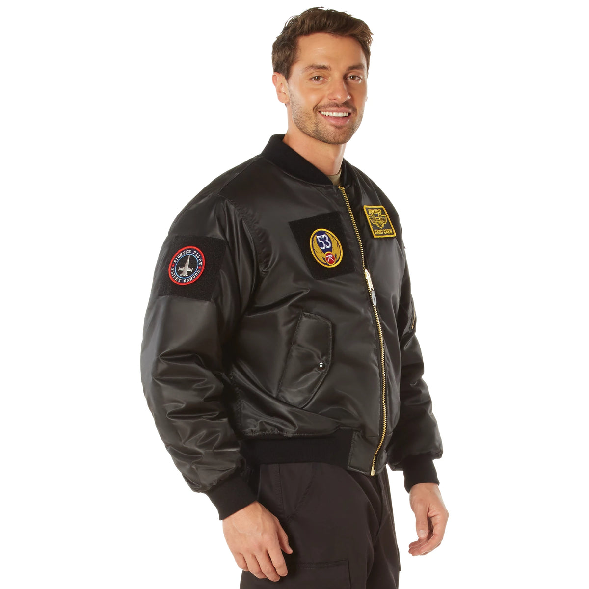 Rothco MA-1 Flight Jacket with Patches - Rothco 7250-XSML
