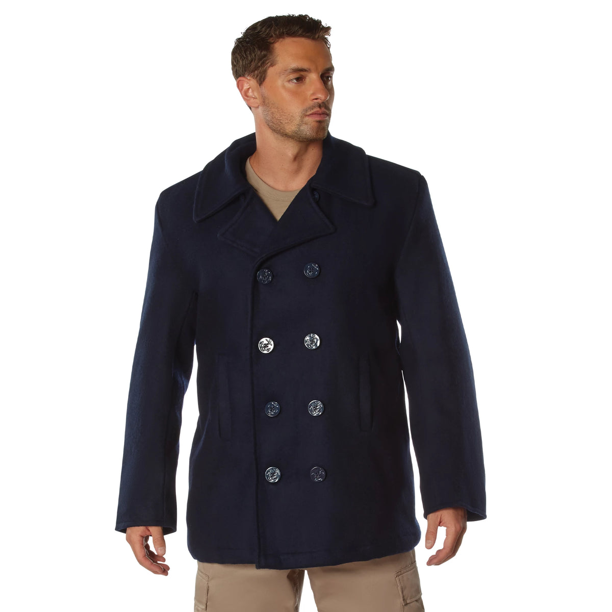 Rothco Wool Pea Coat - Rothco 7271-NB-3XL