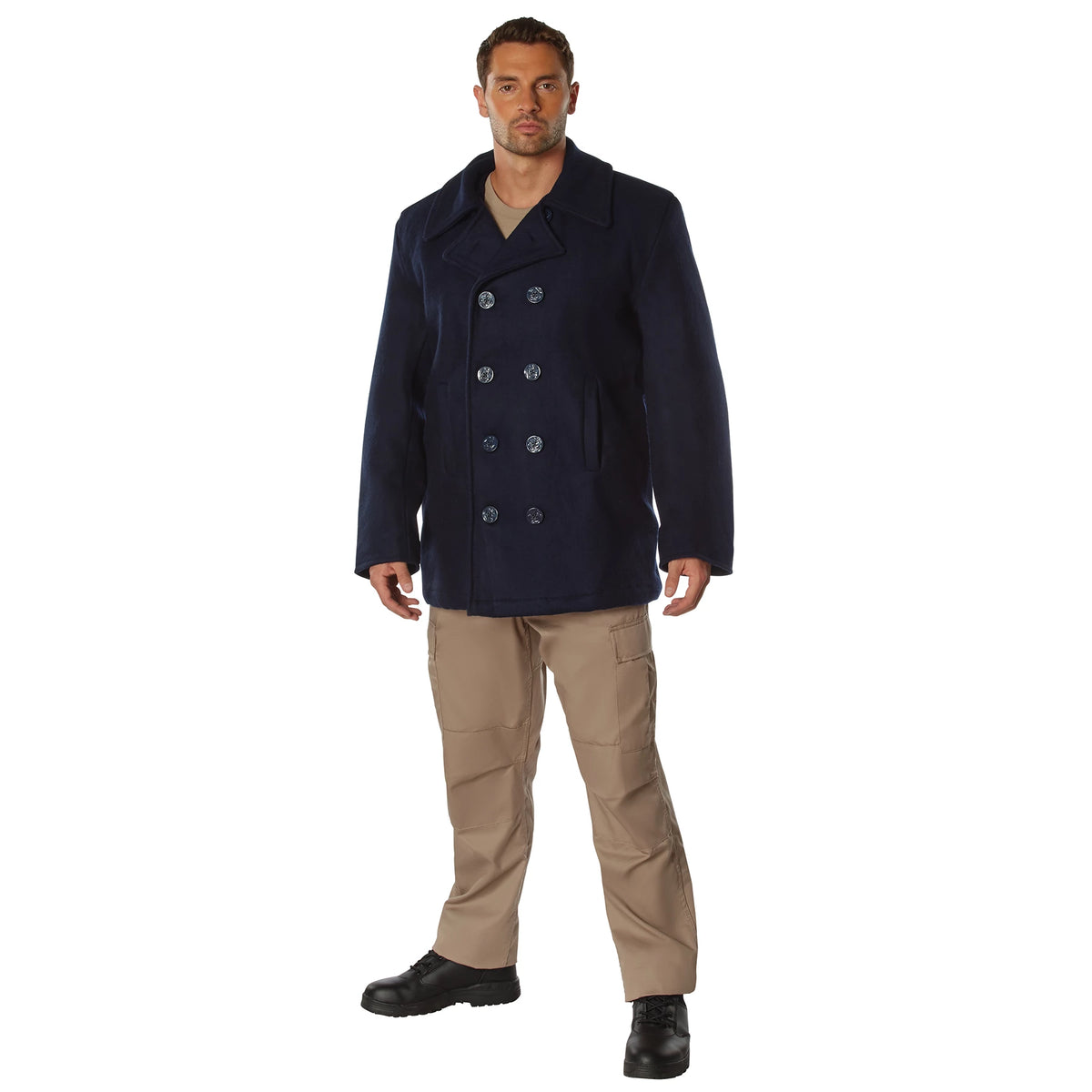 Rothco Wool Pea Coat - Rothco 7271-NB-2XL
