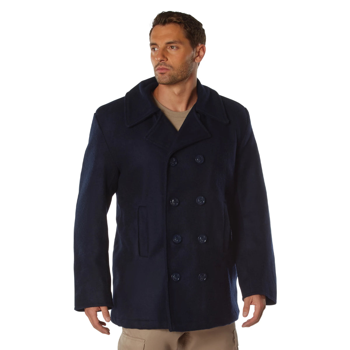 Rothco Wool Pea Coat - Rothco 7271-NB-3XL