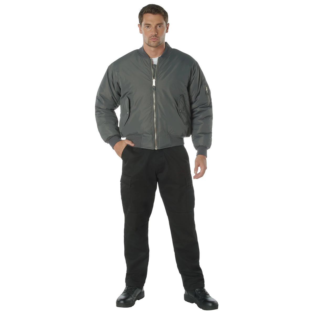 Rothco Enhanced Nylon MA-1 Flight Jacket - Rothco 72890-SML