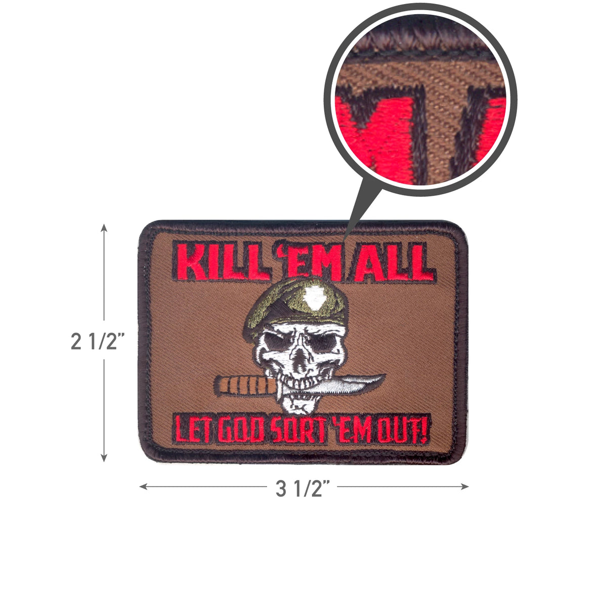 Rothco Kill Em All Let God Sort Em Out Morale Patch - Rothco 73197