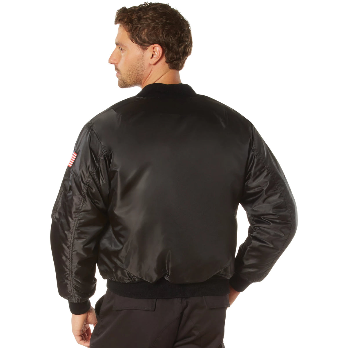 Rothco NASA MA-1 Flight Jacket - Black - Rothco 7328-XLRG