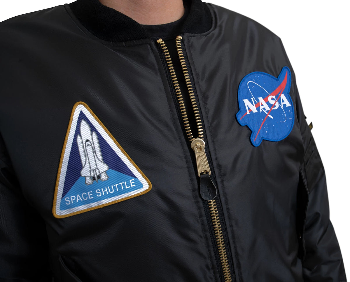 Rothco NASA MA-1 Flight Jacket - Black - Rothco 7328-SML