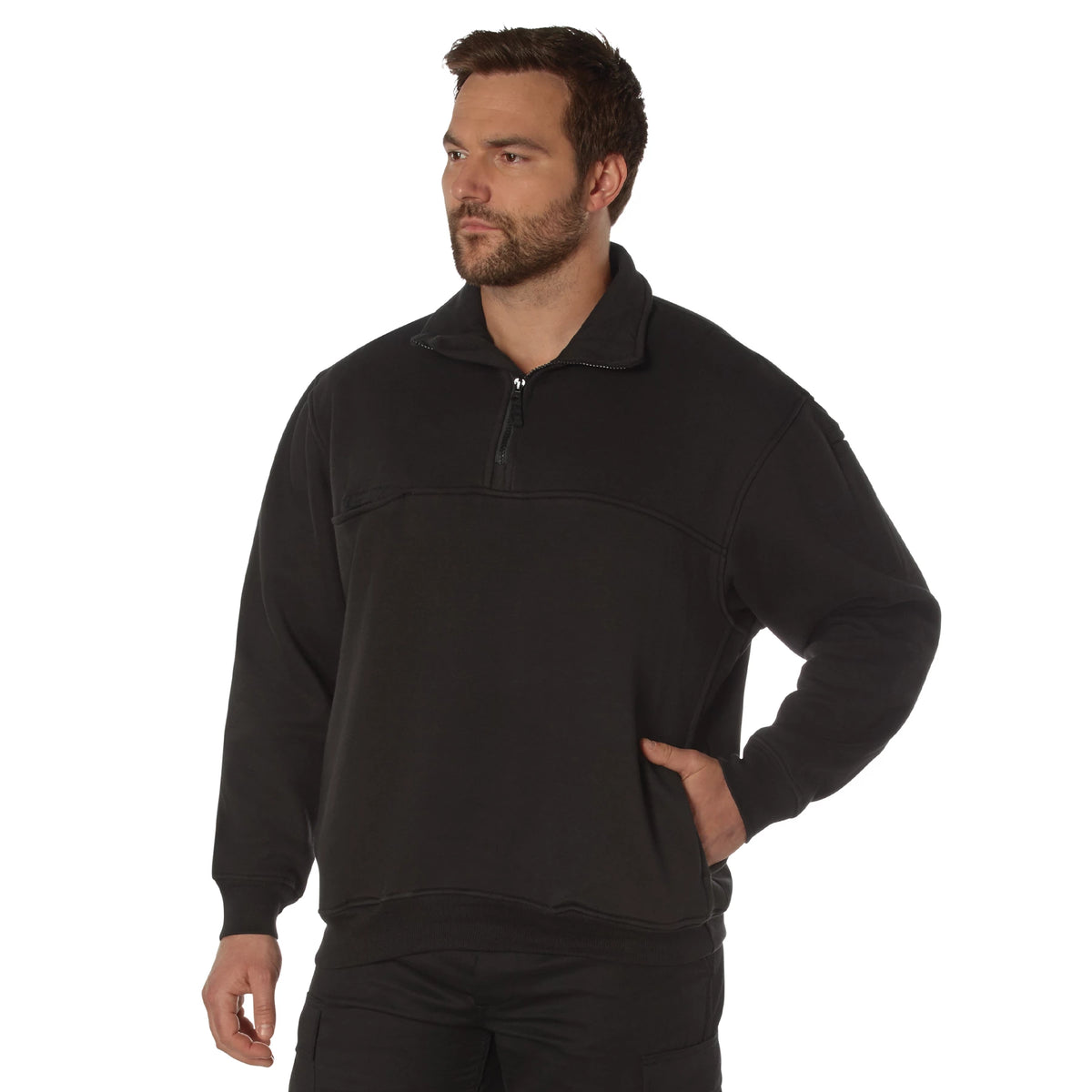 Rothco Firefighter / EMS Quarter Zip Job Shirt - Rothco 7650-SML