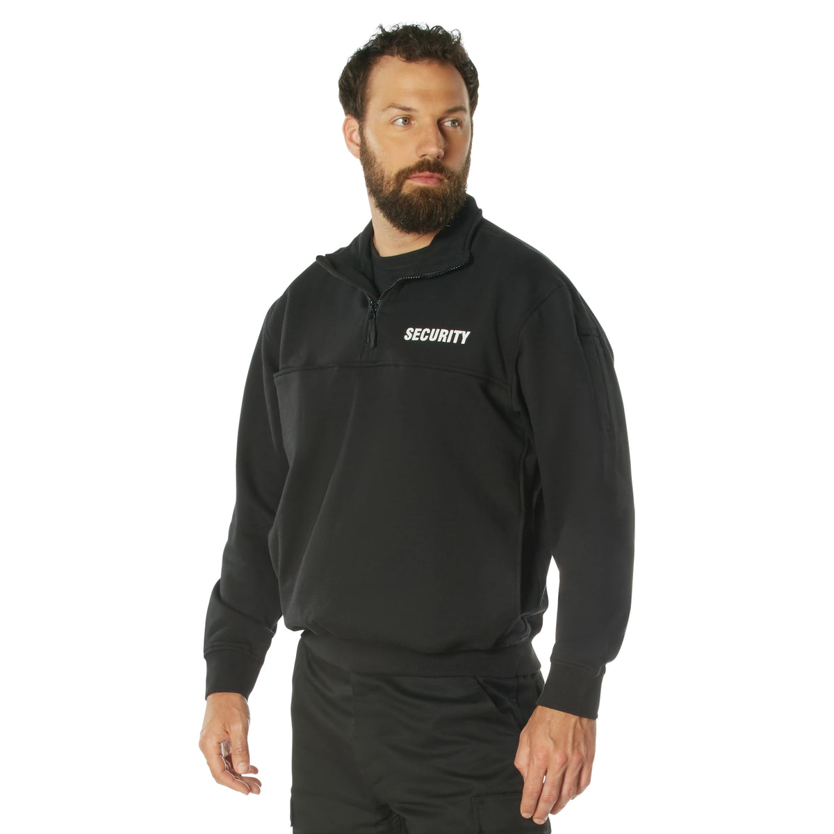 Rothco Security 1/4 Zip Job Shirt - Black - Rothco 76520