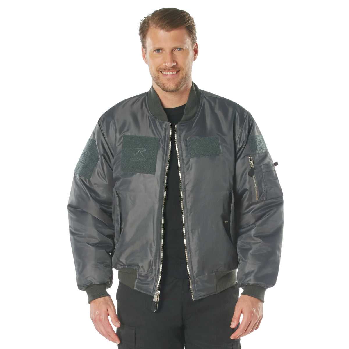 Rothco MA-1 Flight Jacket with Patches - Rothco 77250-LRG