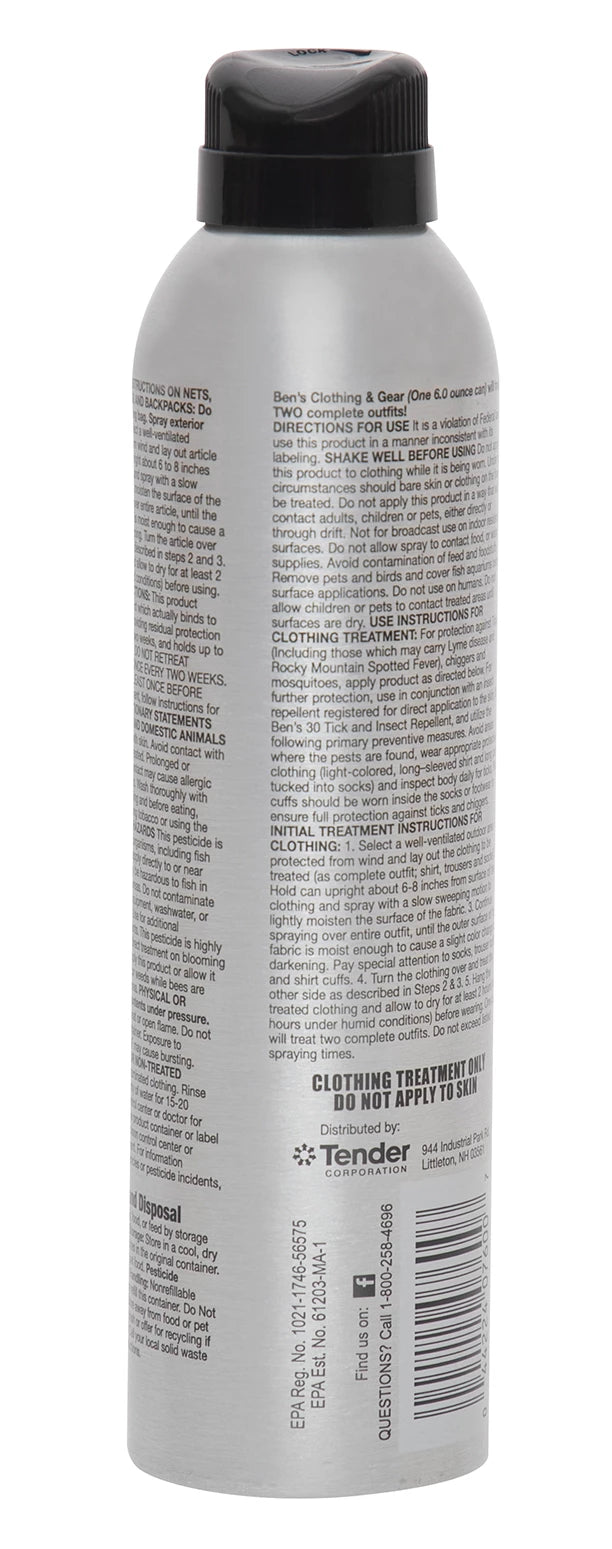 Ben's Clothing And Gear Continuous Insect Repellent 6oz - Rothco 7729