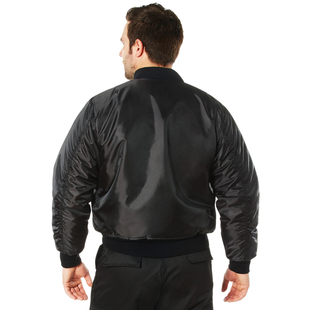 Rothco Concealed Carry MA-1 Flight Jacket - Rothco 77350-BK-L